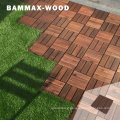 100% Recyclable Fireproof Double Sturdy Interlocking Outdoor WPC Deck Tiles with DIY Installation